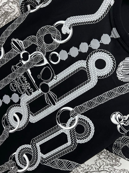 HERMES T SHIRT 25S IN COTTON 268415