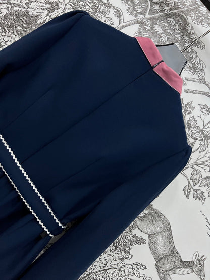VALENTINO LONG-SLEEVE PUSSY-BOW DRESS 274583