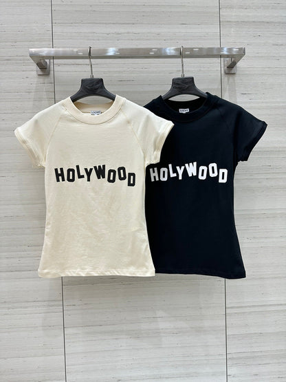 Loewe 25 Shhot Sleeved T-shirt Cotton