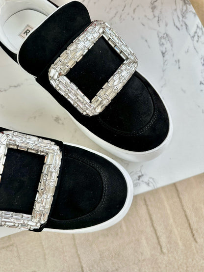VIV' UP SNEAKERS IN BLACK SUEDE