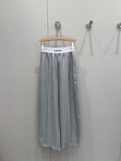 Loewe 25 Print Ribbed Waist Trousers Cotton