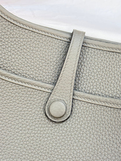 HM 26S EVELYNE BAG 23MM IN GRAY GRAINED CALFSKIN