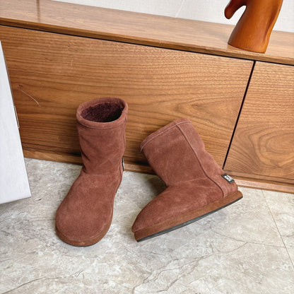BALENCIAGA 25S ALASKA ANKLE BOOTS IN DEEP CHESTNUT BROWN SUEDE