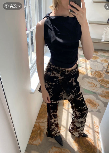 DIOR 25S CORDUROY CAMOUFLAGE PANTS STYLE 006