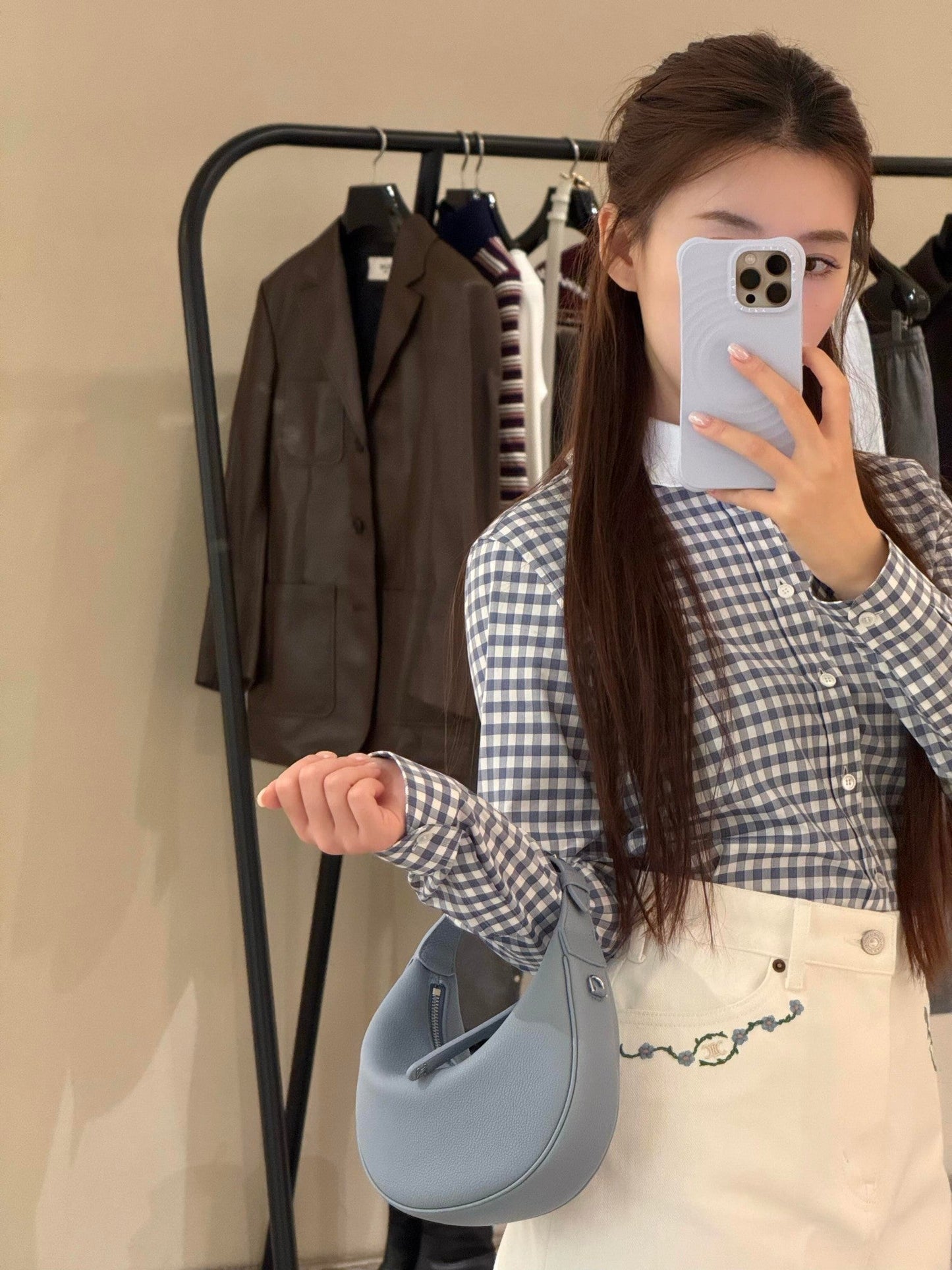 CELINE 25S PLAID SHIRT 0112