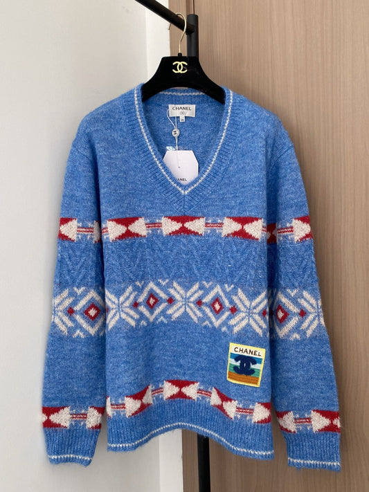 CHANEL 26S V-NECK SWEATER 854