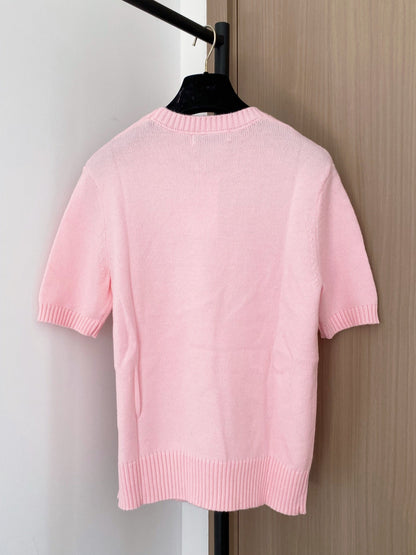 DIOR 26S SHORT SLEEVE KNIT SWEATER 986