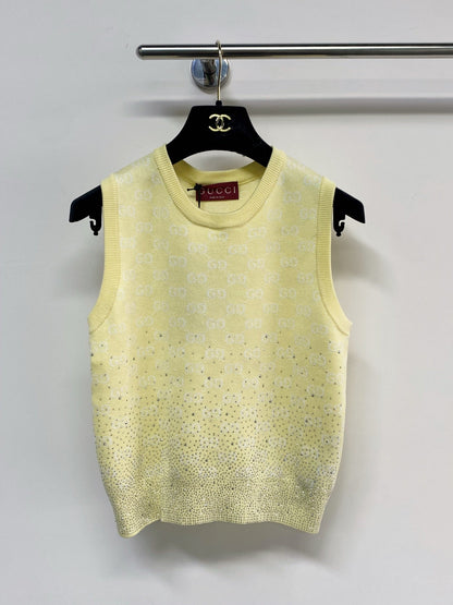 GUCCI 26S EMBELLISHED SLEEVELESS SWEATER 108