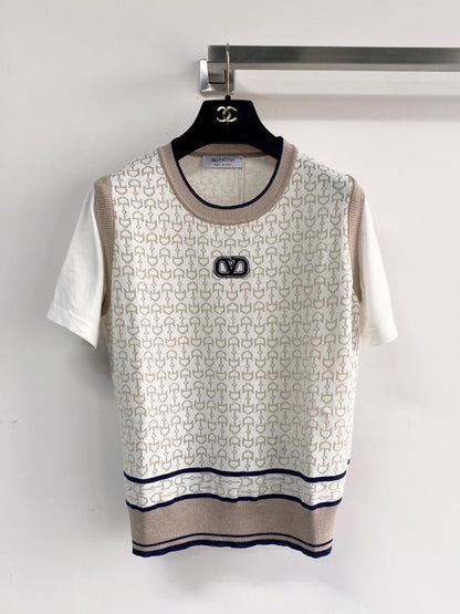 VALENTINO 26S SHORT-SLEEVE SWEATER STYLE 109