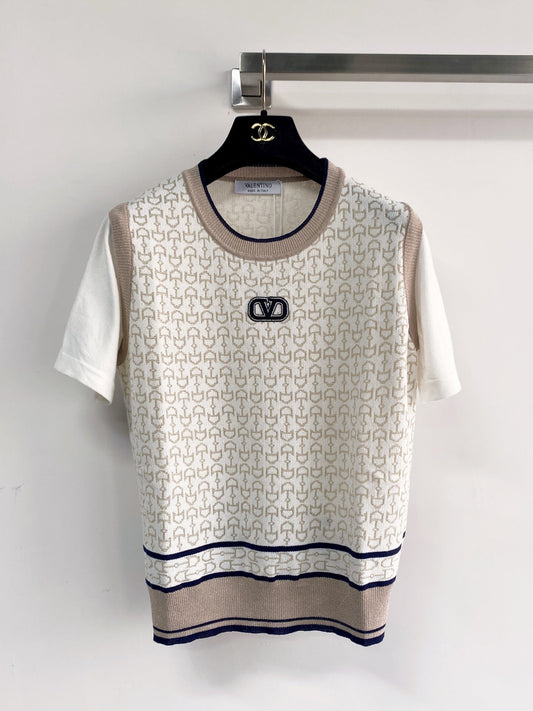 VALENTINO 26S SHORT-SLEEVE SWEATER STYLE 109