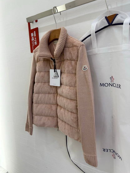 MONCLER 25S WOOL CARDIGAN IN PINK 067
