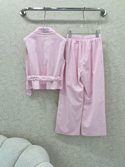 LINEN 25S BLAZER TROUSERS SET 265616