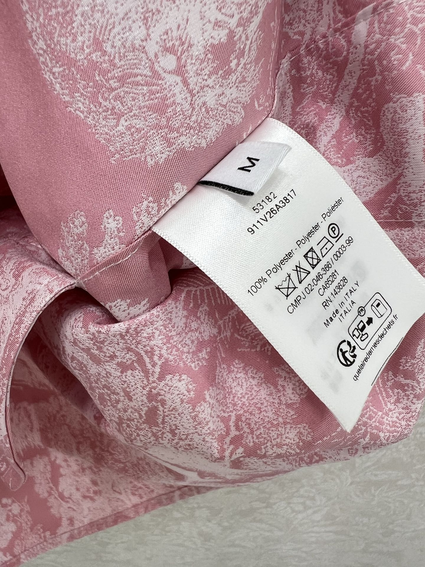 DIOR HOODED HALF-ZIP PRINTED DRESS 275178