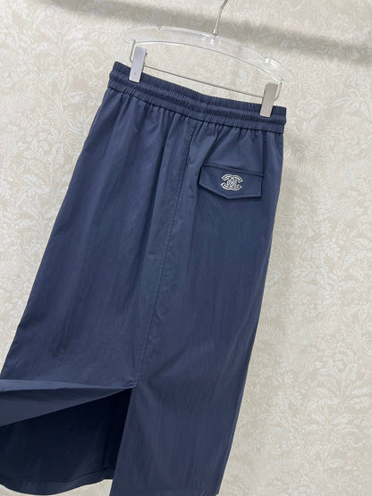 CHANEL DARK BLUE SKIRT 269203