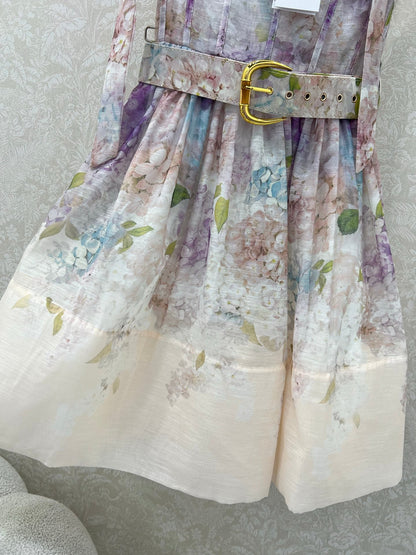 ZIMMERMANN SHORT DOPAMINE HERRINGBONE DRESS 269370