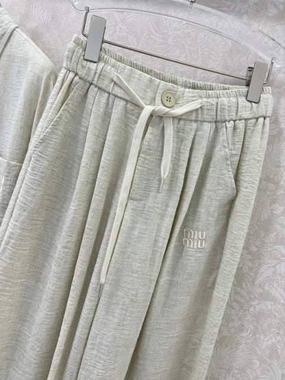 CHANEL SHIRT AND WIDE-LEG TROUSERS SET STYLE 33