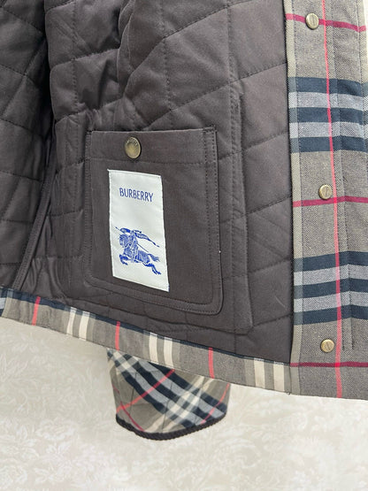 BURBERRY 25S COTTON PLAID JACKET 129