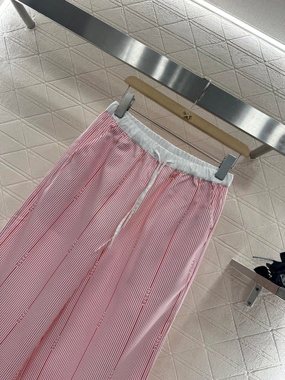 GUCCI STRIPED WIDE-LEG PANTS 276518