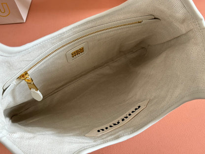 IVY TOTE BAG 60 IN CHALK WHITE PATCHWORK CALFSKIN