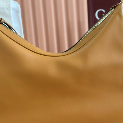 GUCCI 25S ATTACHE SHOULDER BAG 35 CM IN BROWN CALFSKIN