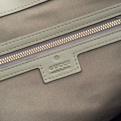 GUCCI 26S BEATRIX LARGE TOTE BAG 40 CM IN SAGE GREEN CALFSKIN