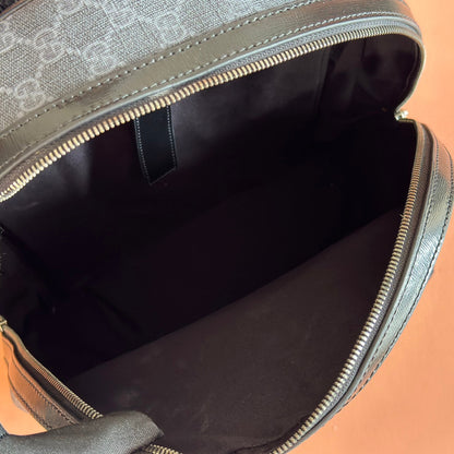 GUCCI 25S SUPREME BACKPACK 41 CM IN DARK SLATE GRAY CALFSKIN