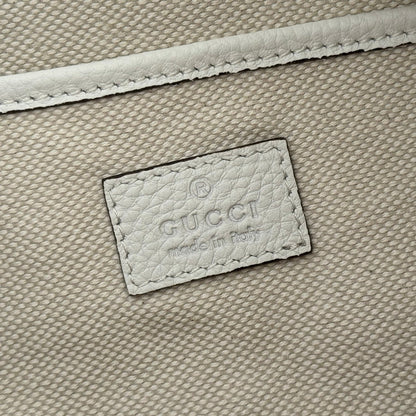 GUCCI 26S SHOULDER BAG 38 IN WHITE CALFSKIN