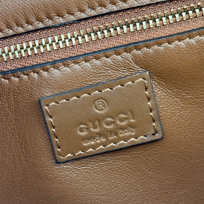 GUCCI 26S SIENA SHOULDER BAG 22 IN BROWN CALFSKIN