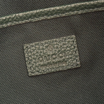 GUCCI 26S SHOULDER BAG 31 IN DARK GREEN CALFSKIN
