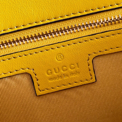 GUCCI 26S GG MARMONT BAG 26 IN YELLOW LAMBSKIN