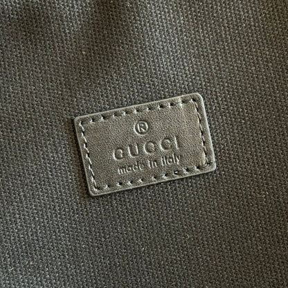 GUCCI 26S CROSSBODY BAG 28 IN BLACK EMBOSSED CALFSKIN