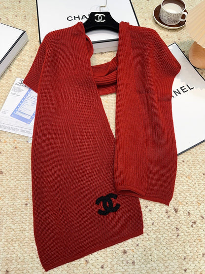 CHANEL 25S SCARF 175 IN WOOL 991921