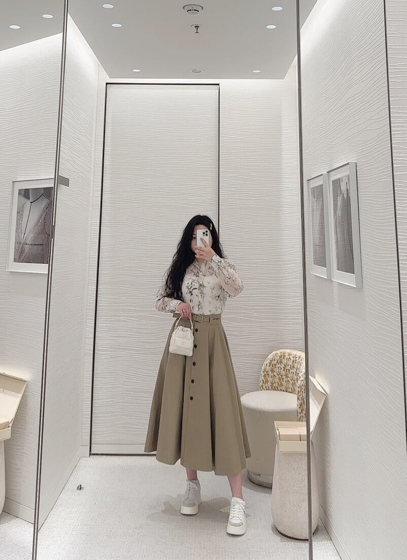DIOR 25S A-LINE SKIRT 220699