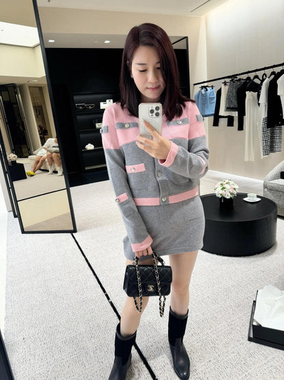 CHANEL CARDIGAN AND SKIRT SET STYLE 57