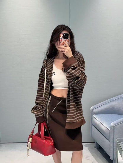 MIUMIU FLEECE HOODED JACKET STYLE 18