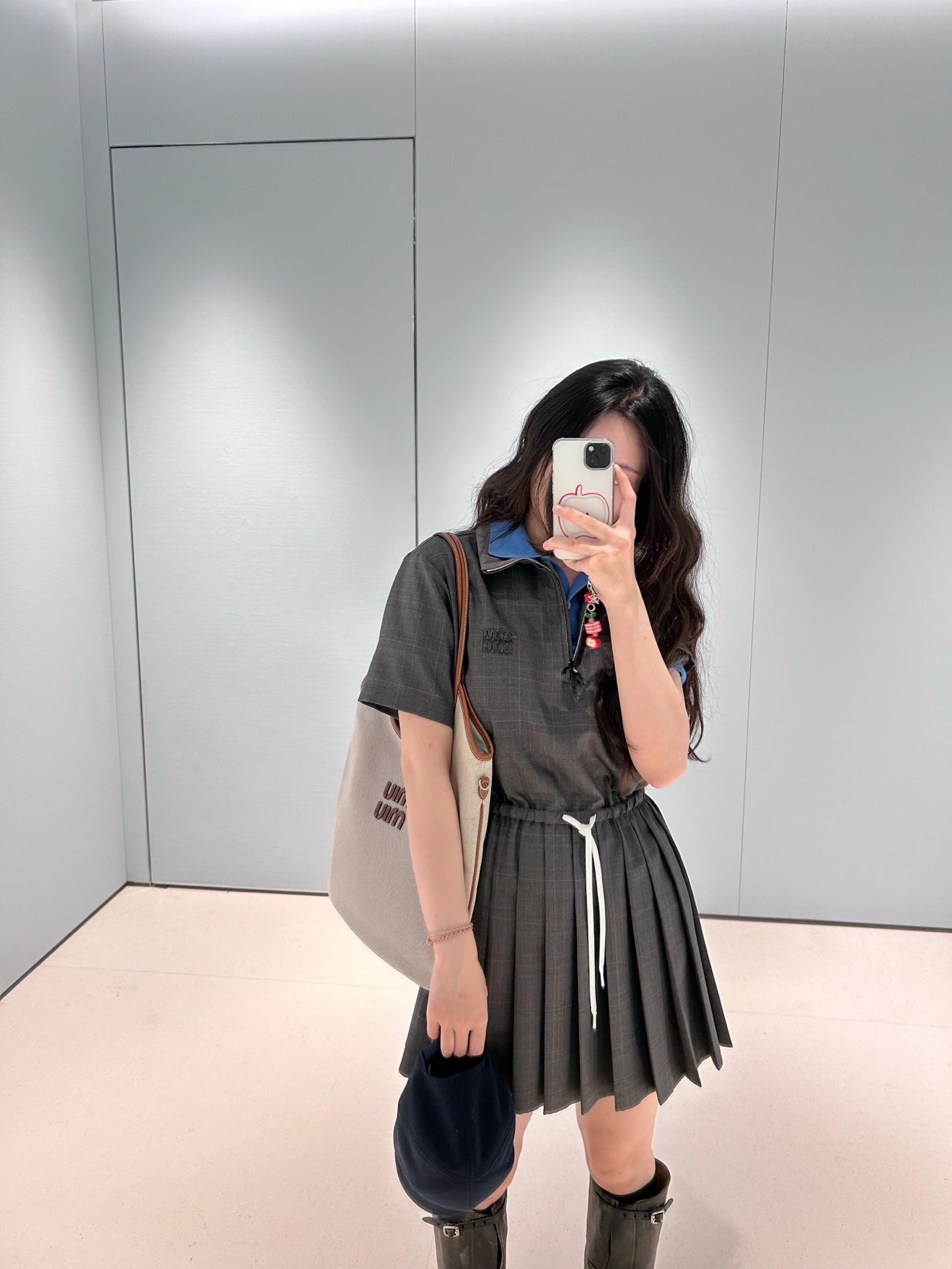 MIUMIU PLEATED DRESS STYLE 19