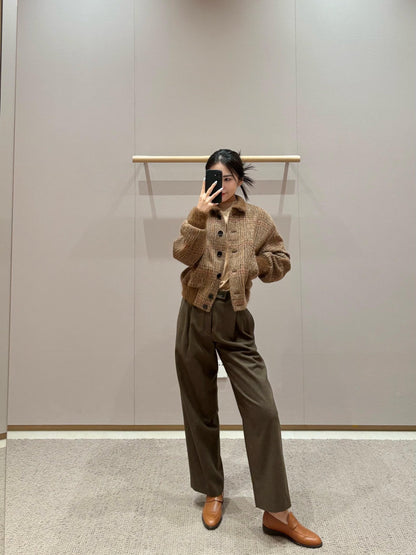 LP 26S CASHMERE STAND COLLAR JACKET 384