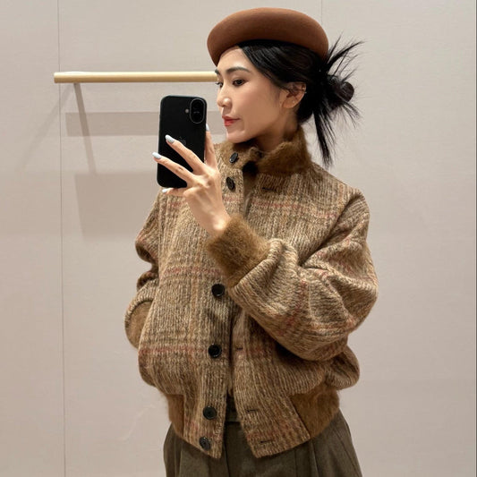 LP 26S CASHMERE STAND COLLAR JACKET 384