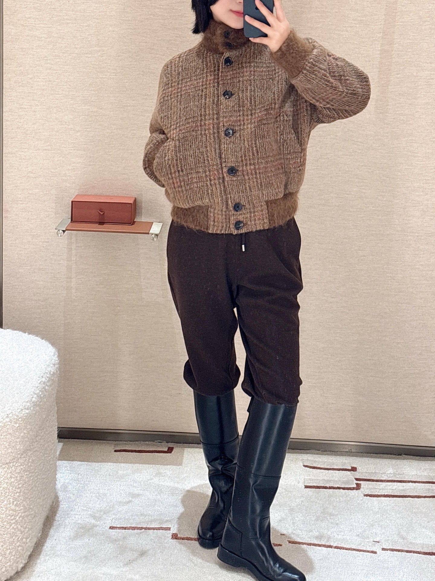 LP 26S CASHMERE STAND COLLAR JACKET 384