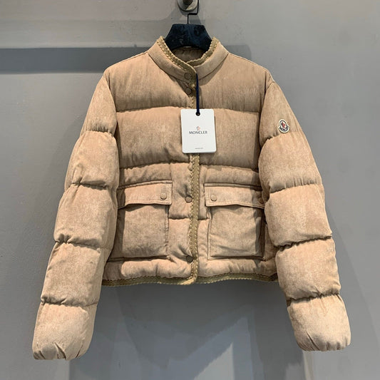 MONCLER 25S SHORT VELVET DOWN JACKET 346