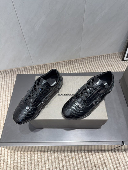 BALENCIAGA 25S SNEAKER IN BLACK CALFSKIN
