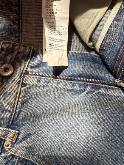 Loewe Waist-burnt Jeans Blue Cotton