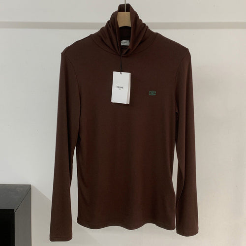 CELINE 25S EMBROIDERED LONG-SLEEVE T-SHIRT 0038