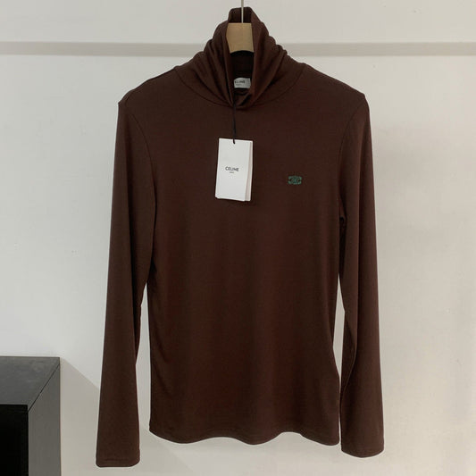 CELINE 25S EMBROIDERED LONG-SLEEVE T-SHIRT 0038