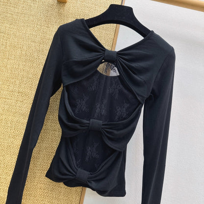 VALENTINO 26S LONG-SLEEVE LACE T-SHIRT STYLE 26