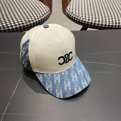 CELINE 26S COLOR-BLOCK BASEBALL CAP STYLE 65