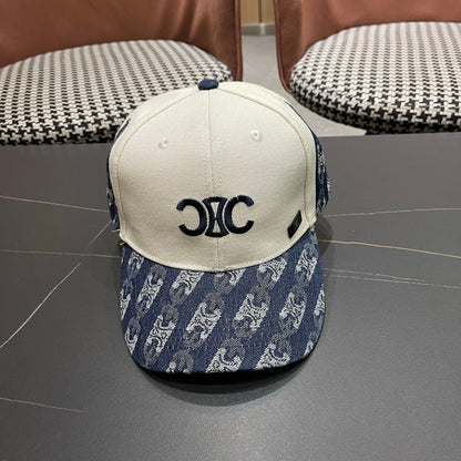 CELINE 26S COLOR-BLOCK BASEBALL CAP STYLE 63