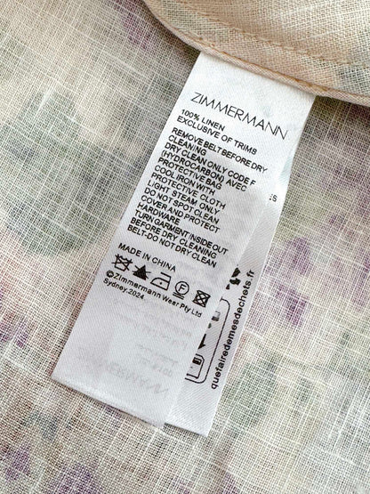 HALLIDAY TUCKED SHIRT DRESS 25S IN LINEN 266345