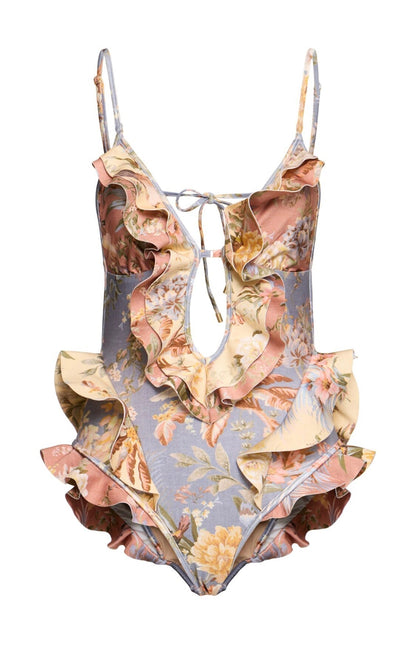 ZIMMERMANN BIKINI TALLOW FLORAL PATCHWORK PATTERN 270512
