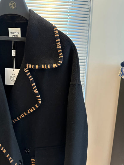 HERMES 25S DESIGNER CASHMERE COAT 180